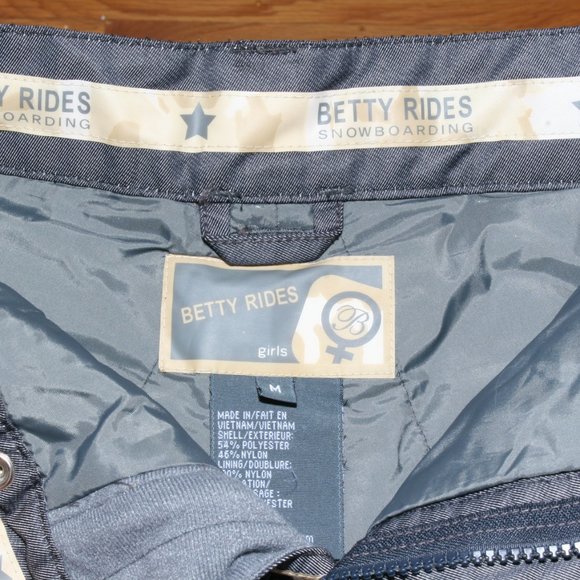 Betty Rides Girls Ski & Snowboarding Pants-Excellent Condition - Picture 3 of 9